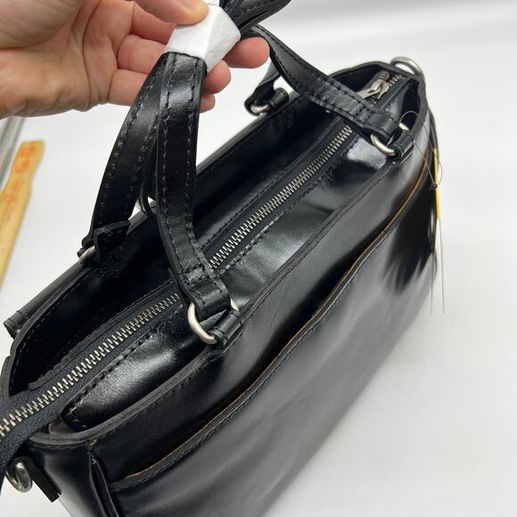 Patricia Nash Leather Rosetti Satchel Bags with Crossbody Strap Black - Picture 13 of 16